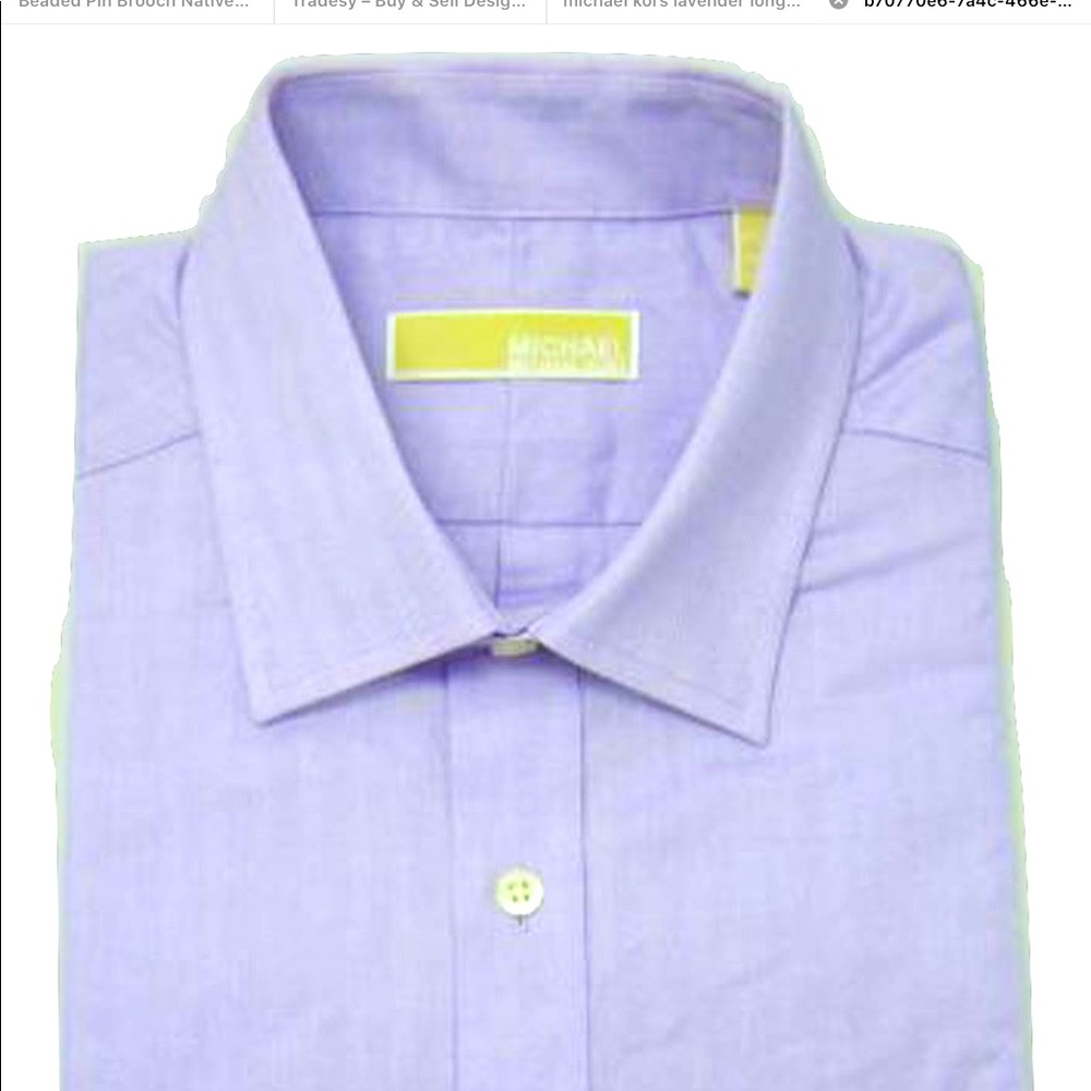 Michael Kors lt. lavender long sleeve shirt